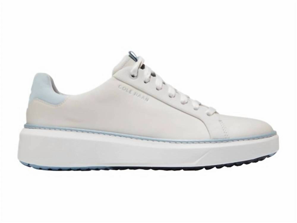 NEW COLE HAAN women's grandpro topspin golf sneakers in nimbus cloud/white